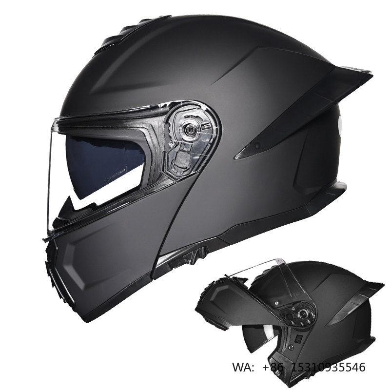 Dual Visor Motorcycle Racing Helmet - خوذة دراجة نارية معتمدة من وزارة
