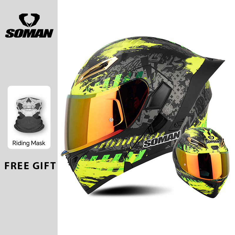 Modular Flip Up Motorcycle Helmet Dot Approved - خوذة دراجة نارية للرجال معتمدة من