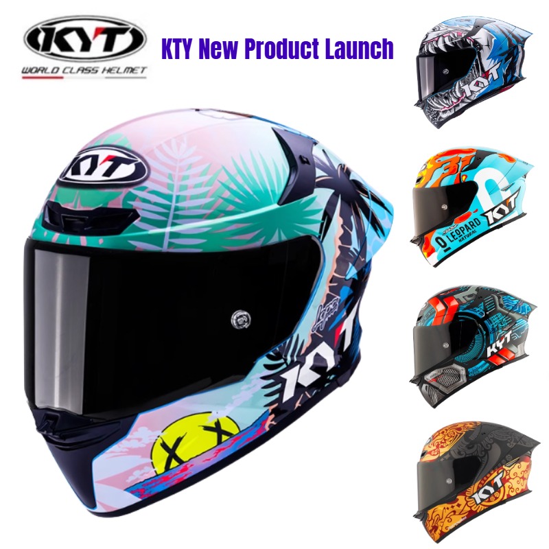 Carbon Fiber Lightweight Motorcycle Helmet - الأصلي KYT ST ألياف الكربون دراجة