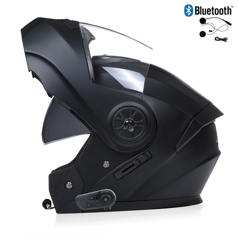Full Face Motorcycle Helmet With Bluetooth - خوذات الدراجات النارية للرجال بلوتوث كاسكو