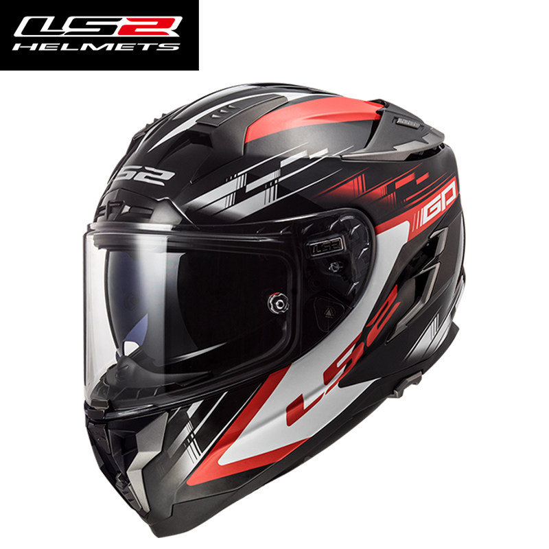 Dual Visor Motorcycle Racing Helmet - خوذة LS2 تشالنجر FF327 FF800 كاملة