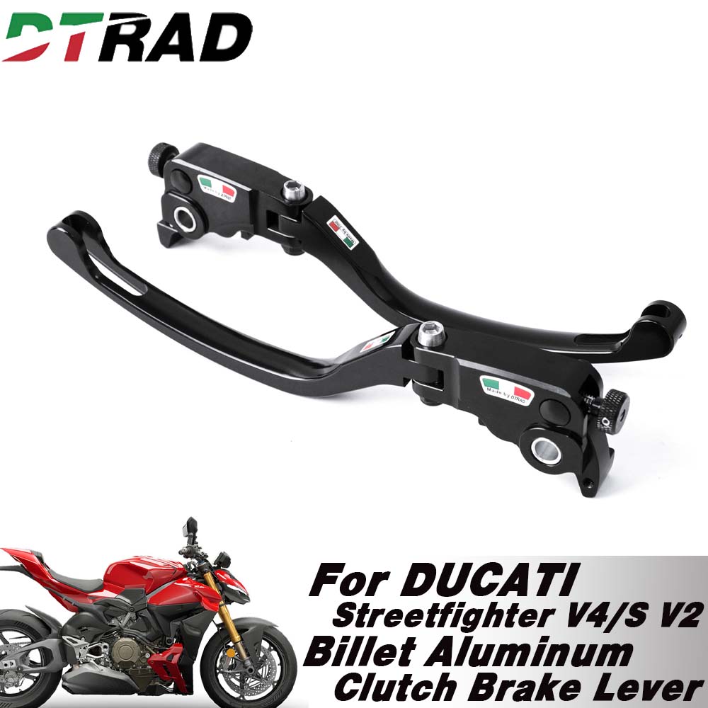Cnc Aluminum Adjustable Brake Clutch Levers - ل DUCATI Panigale/Streetfighter V4/S V2 2020-2026