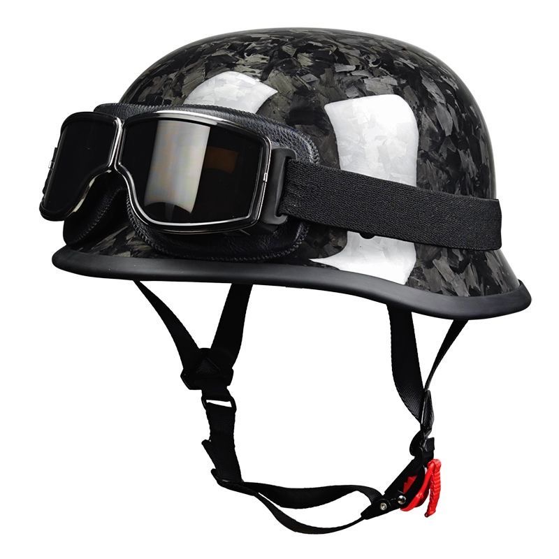 Carbon Fiber Lightweight Motorcycle Helmet - خوذة نصف من ألياف الكربون المزورة