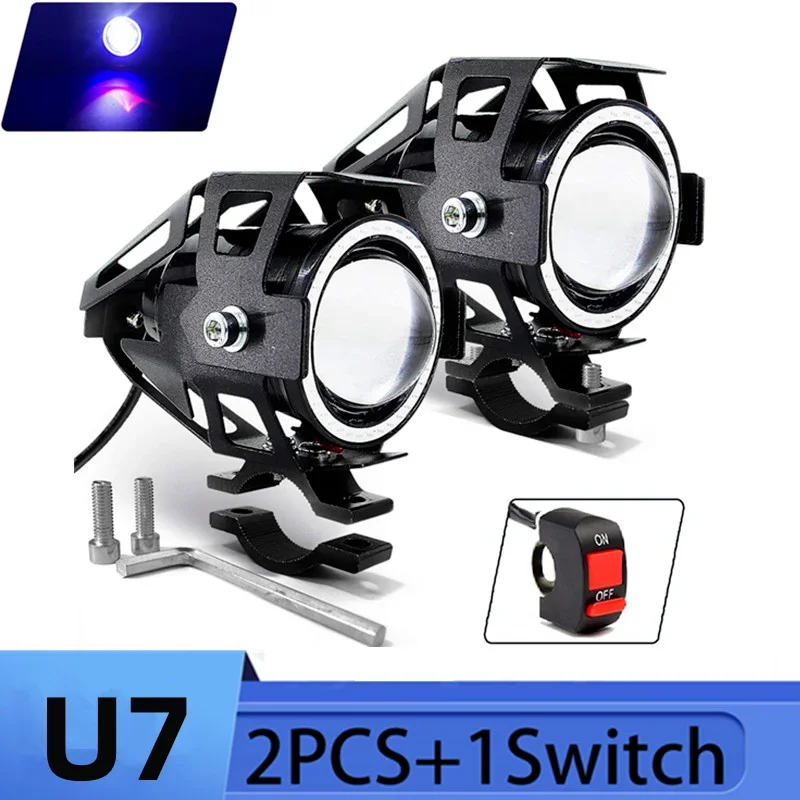 Universal Motorcycle Led Headlight Projector - U7 LED مساعد مشرق دراجة نارية