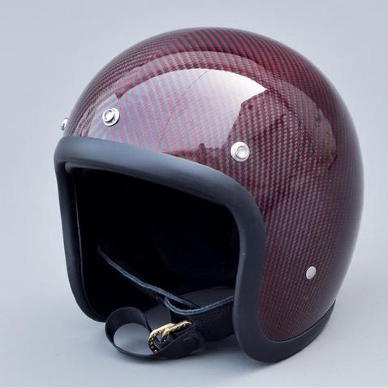 Carbon Fiber Lightweight Motorcycle Helmet - خوذة كلاسيكية كلاسيكية مفتوحة الوجه ،
