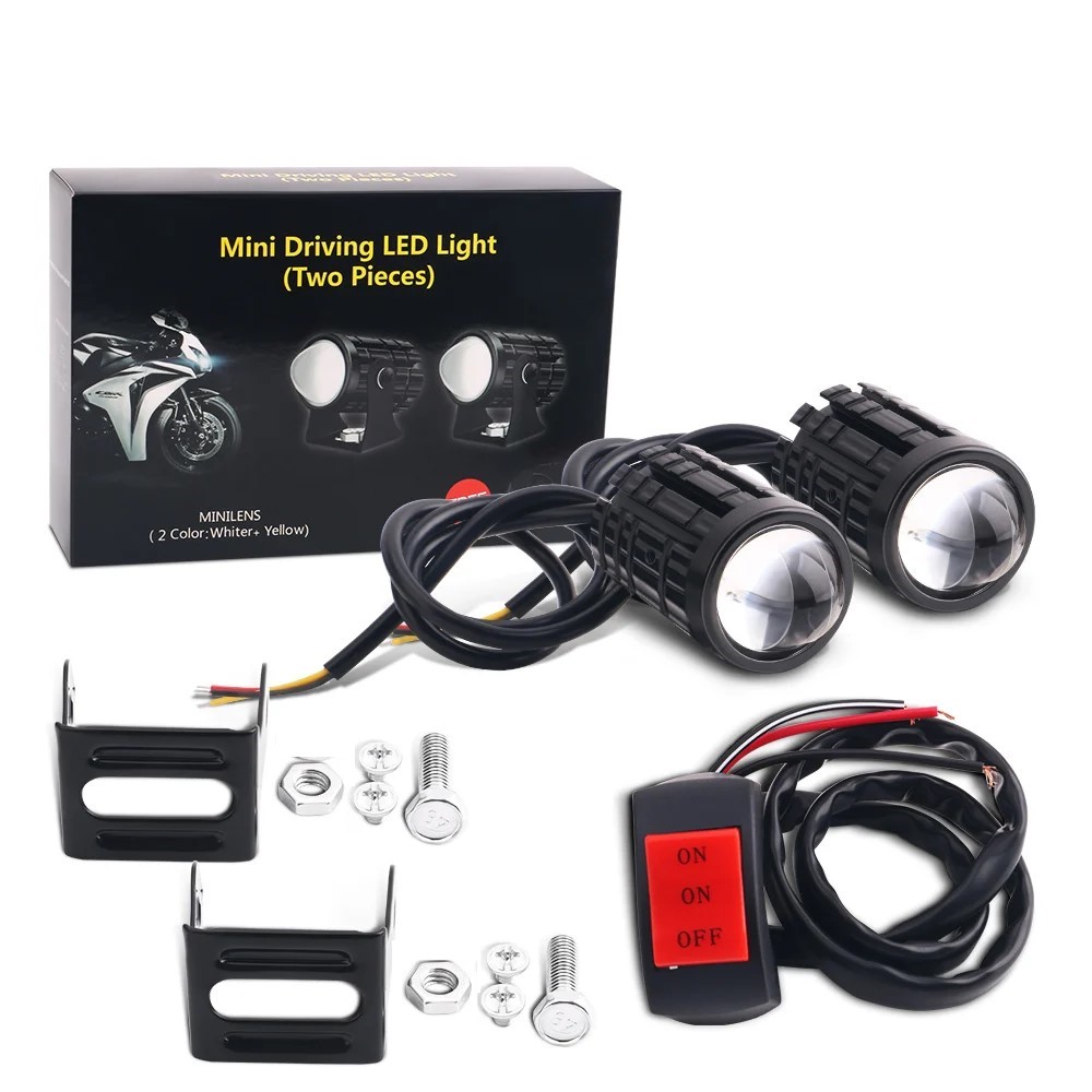 Universal Motorcycle Led Headlight Projector - مصباح أمامي LED عالمي للدراجات النارية