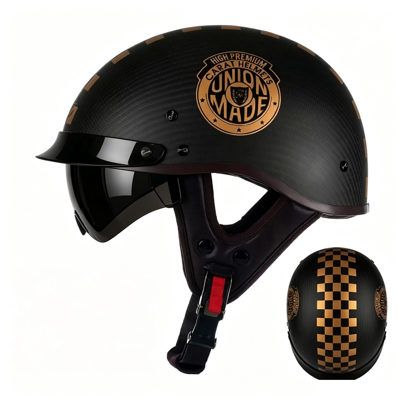 Carbon Fiber Lightweight Motorcycle Helmet - خوذة دراجة نارية من ألياف الكربون،