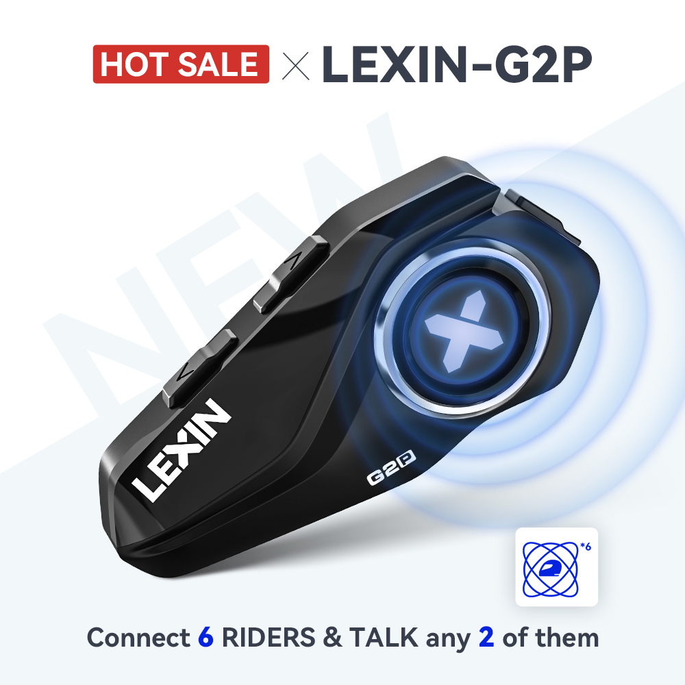 Universal Motorcycle Helmet Intercom Headset - Lexin G2P دراجة نارية إنترفون خوذة