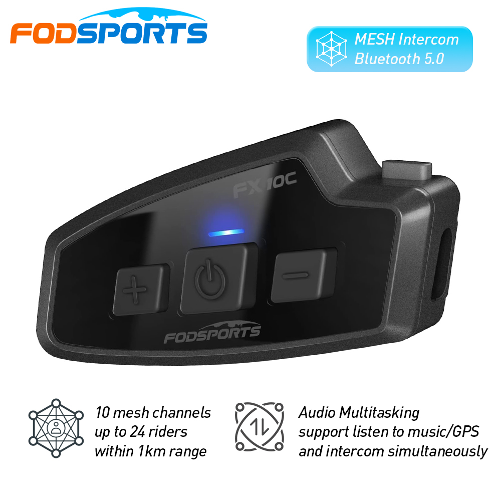 Universal Motorcycle Helmet Intercom Headset - Fodsports FX 10C دراجة نارية شبكة