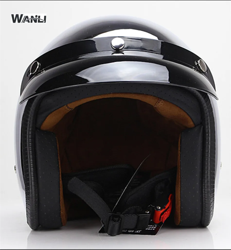 مرآة فضية كروم للدراجات الناري - مراجعة Vintage Open Face Retro Helmet وسعره