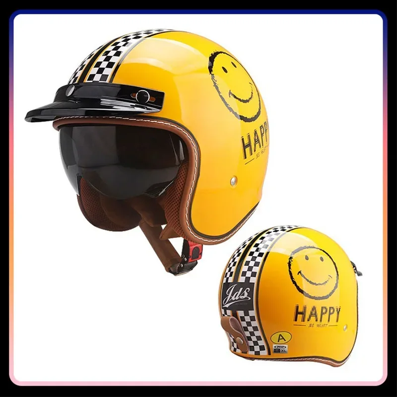 الرجال النساء مفتوحة الوجه درا - مراجعة Vintage Open Face Retro Helmet وسعره