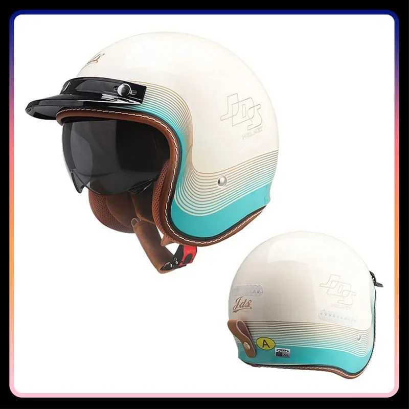 الرجال النساء مفتوحة الوجه درا - مراجعة Vintage Open Face Retro Helmet وسعره