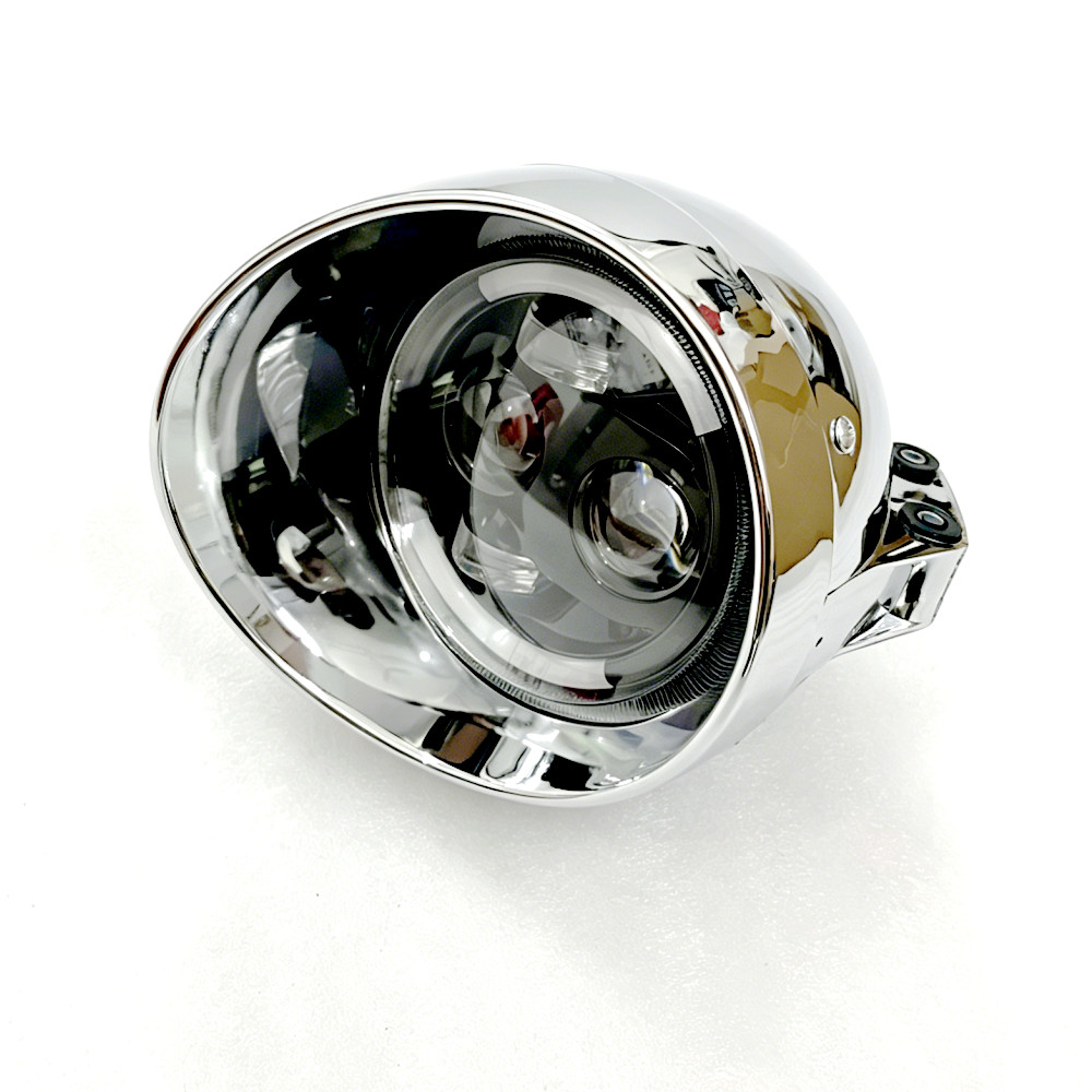 مصباح أمامي LED عالمي للدراجات - مراجعة Universal Motorcycle Led Headlight Projector وسعره