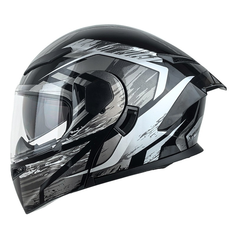 خوذة دراجة نارية قابلة للطي بو - مراجعة Modular Flip Up Motorcycle Helmet Dot Approved وسعره