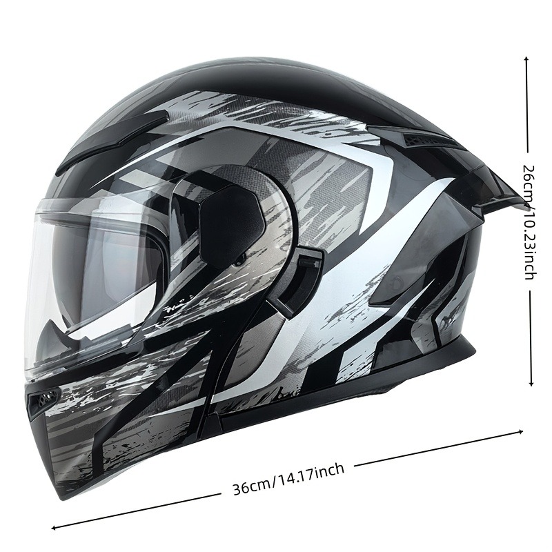 خوذة دراجة نارية قابلة للطي بو - مراجعة Modular Flip Up Motorcycle Helmet Dot Approved وسعره