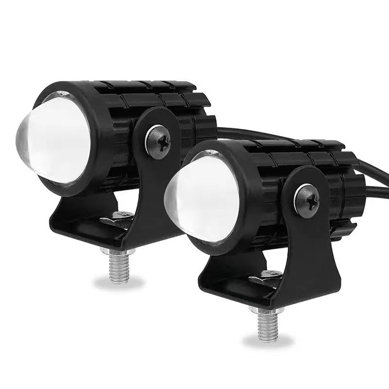مصباح أمامي LED عالمي للدراجات - مراجعة Universal Motorcycle Led Headlight Projector وسعره