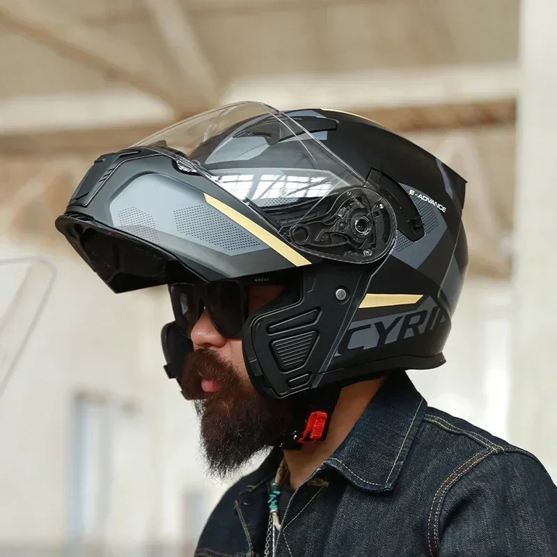 خوذة دراجة نارية قابلة للطي با - مراجعة Modular Flip Up Motorcycle Helmet Dot Approved وسعره