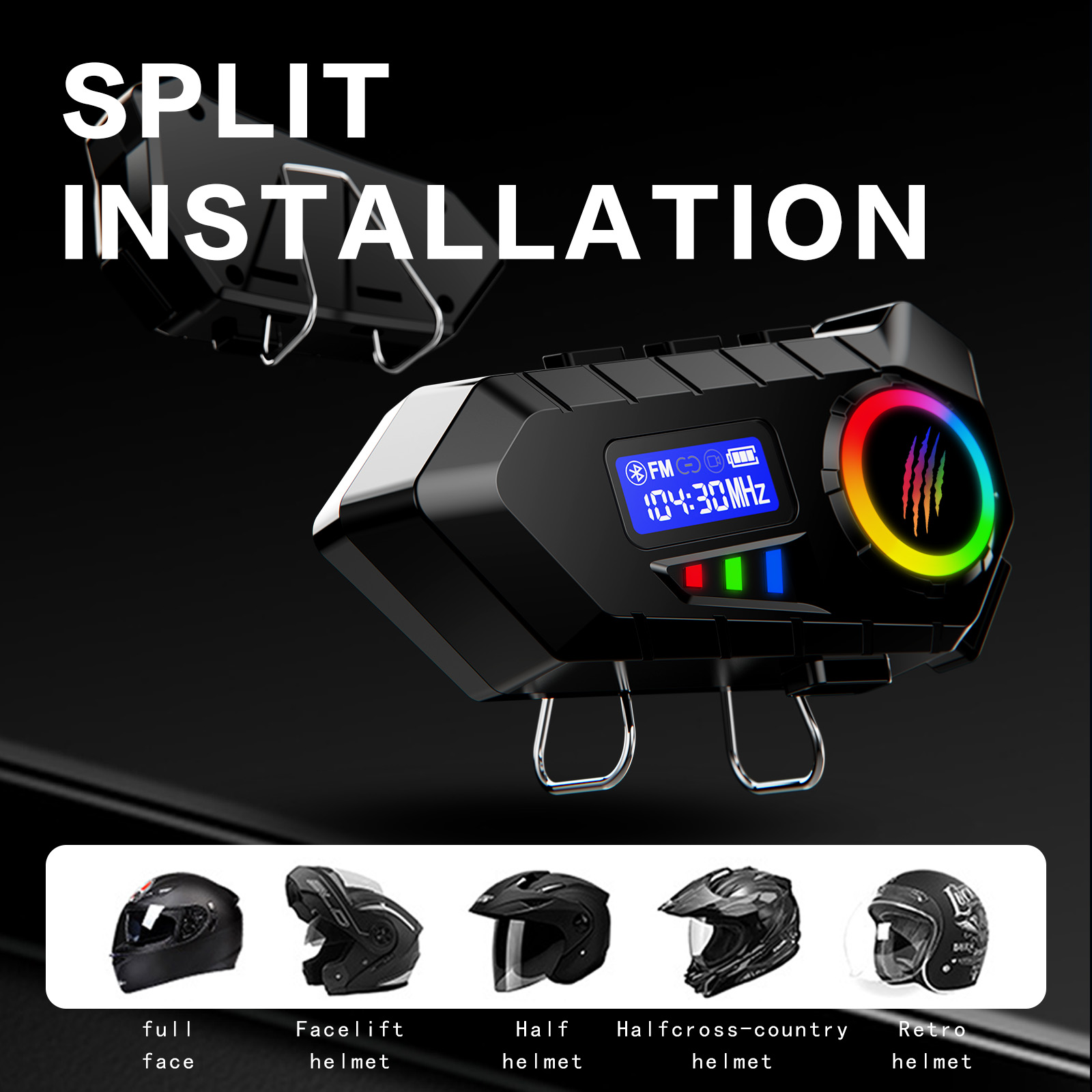 Y30 دراجة نارية خوذة سماعة شاش - مراجعة Full Face Motorcycle Helmet With Bluetooth وسعره