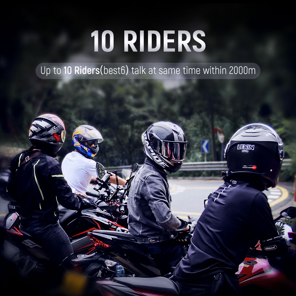 سماعات رأس بلوتوث للدراجات الن - مراجعة Universal Motorcycle Helmet Intercom Headset وسعره