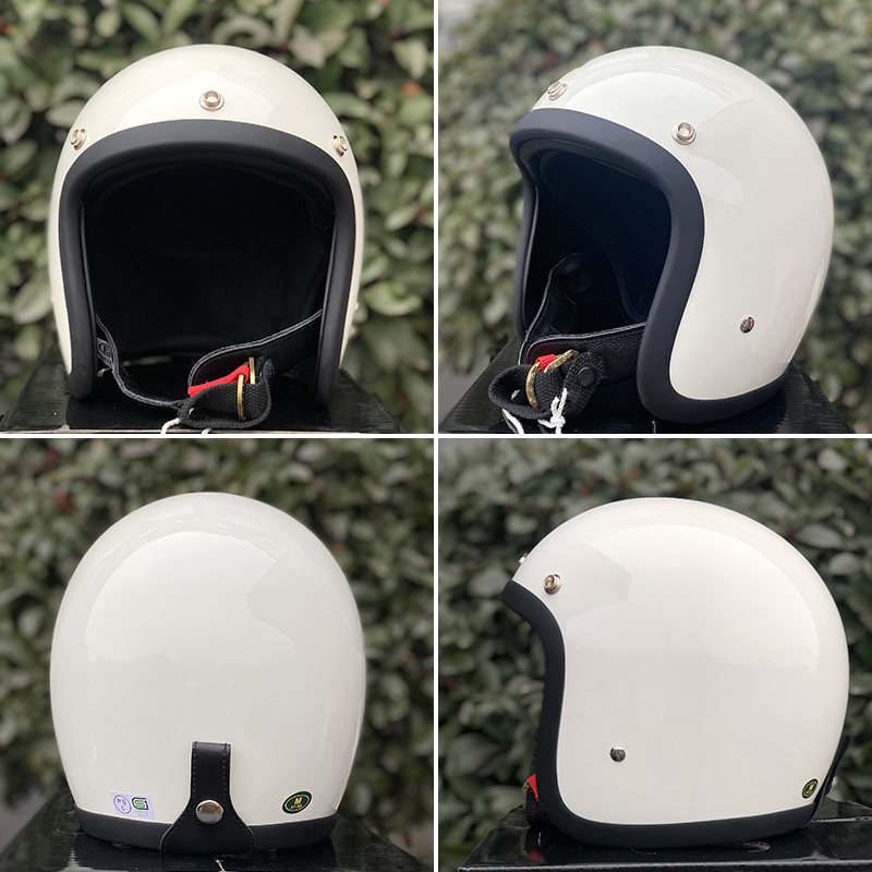 خوذة دراجة نارية TT&COCASCOS ط - مراجعة Vintage Open Face Retro Helmet وسعره
