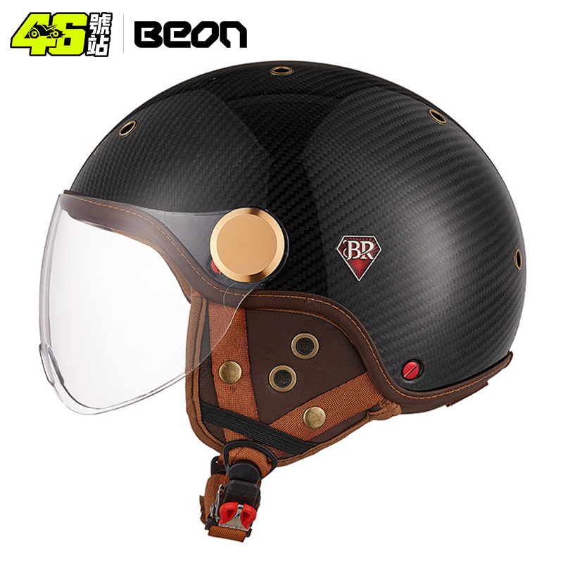 BEON جديد وصول BR13 الصيف أليا - مراجعة Carbon Fiber Lightweight Motorcycle Helmet وسعره