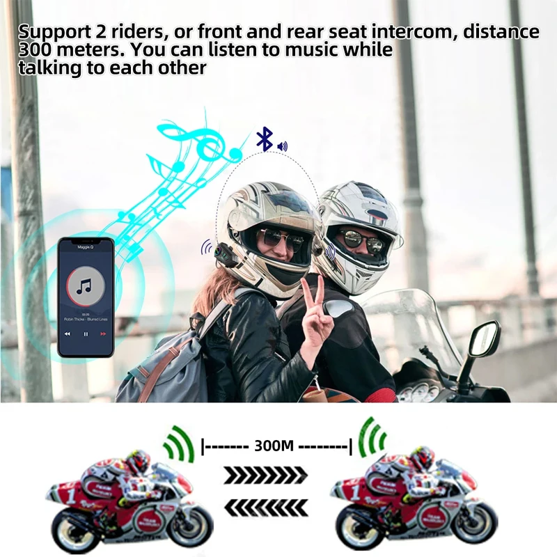 خوذة دراجة نارية لاسلكية Y10 2 - مراجعة Universal Motorcycle Helmet Intercom Headset وسعره