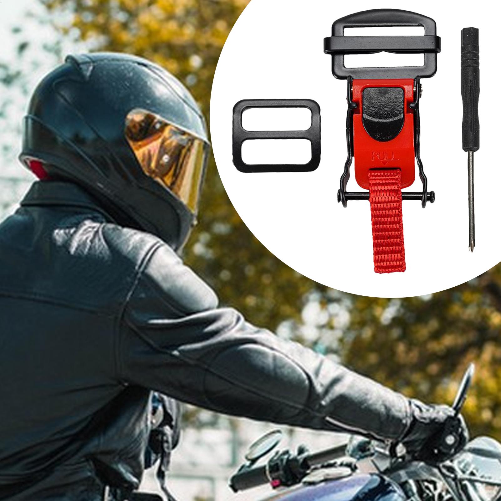 مشبك سريع الفك للخوذات بتصميم  - مراجعة Quick Release Buckle Motorcycle Helmet وسعره