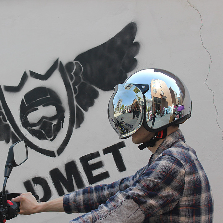 خوذة دراجة نارية مفتوحة الوجه  - مراجعة Vintage Open Face Retro Helmet وسعره