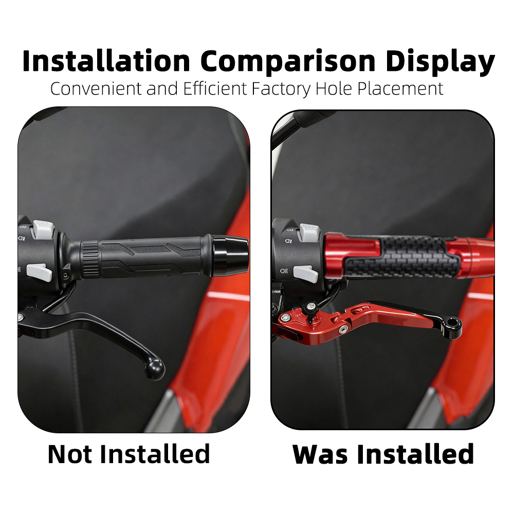 إكسسوارات الدراجات النارية لـ  - مراجعة Cnc Aluminum Adjustable Brake Clutch Levers وسعره