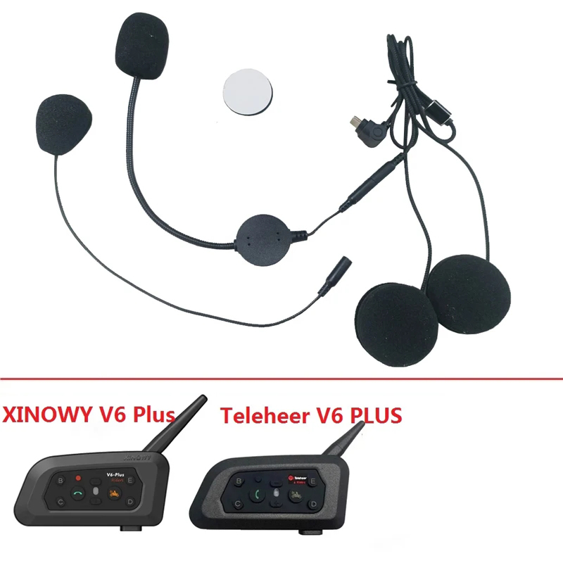 سماعة أذن من نوع Type-C 2 في 1 - مراجعة Universal Motorcycle Helmet Intercom Headset وسعره