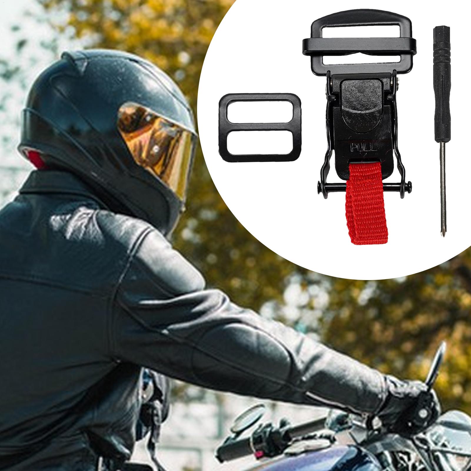 مشبك سريع الفك للخوذات بتصميم  - مراجعة Quick Release Buckle Motorcycle Helmet وسعره