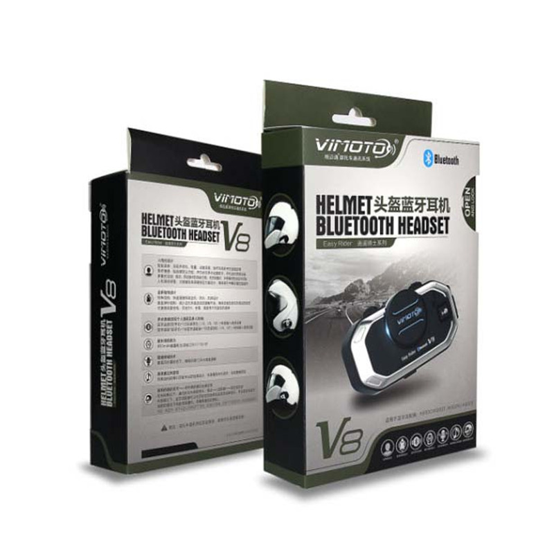 فيموتو V8 دراجة نارية خوذة سما - مراجعة Universal Motorcycle Helmet Intercom Headset وسعره