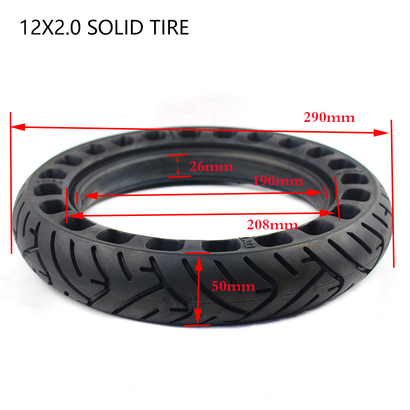 إطار صلب مقاس 12 بوصة 12x2.0 1 - مراجعة Scooter Parts وسعره