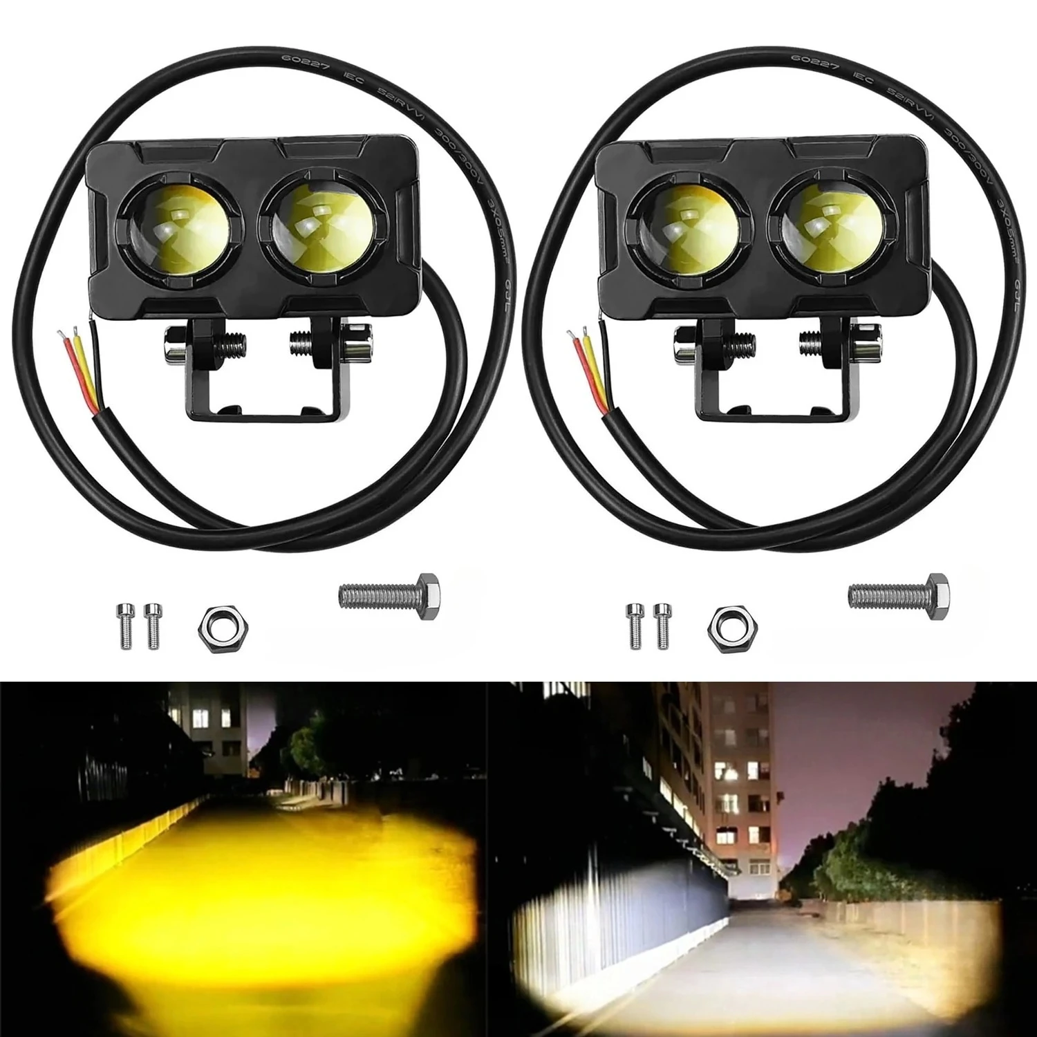 1/2 قطعة دراجة نارية LED أضواء - مراجعة Atv Parts وسعره
