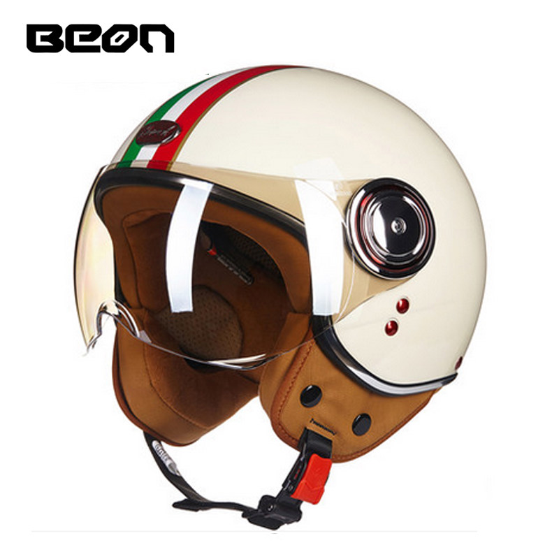 خوذة دراجة نارية مفتوحة الوجه  - مراجعة Vintage Open Face Retro Helmet وسعره
