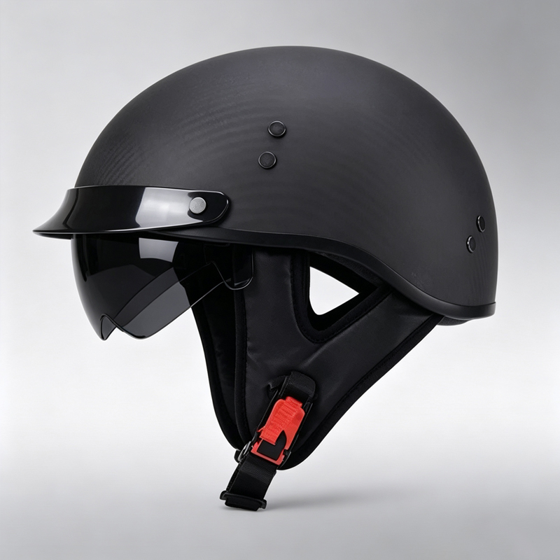 خوذة دراجة نارية من ألياف الكر - مراجعة Carbon Fiber Lightweight Motorcycle Helmet وسعره
