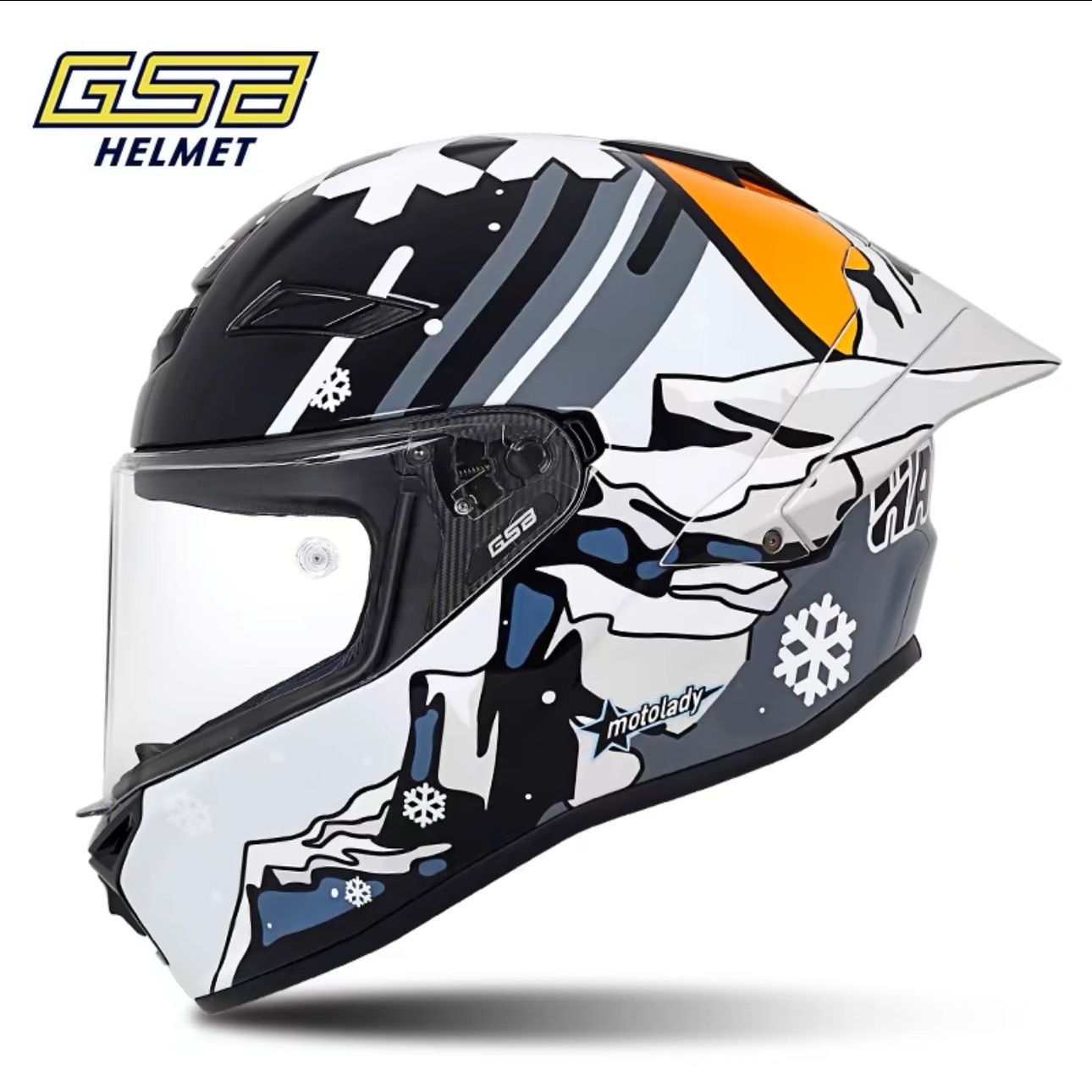 خوذة GSB من ألياف الكربون RC5  - مراجعة Carbon Fiber Lightweight Motorcycle Helmet وسعره