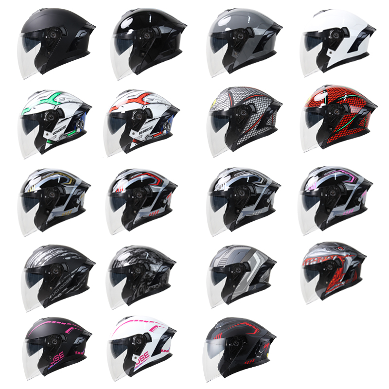 715-دراجة نارية مزدوجة قناع ال - مراجعة Dual Visor Motorcycle Racing Helmet وسعره
