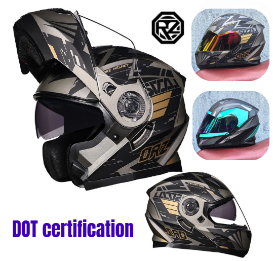 خوذة دراجة نارية مزدوجة الوجه  - مراجعة Dual Visor Motorcycle Racing Helmet وسعره
