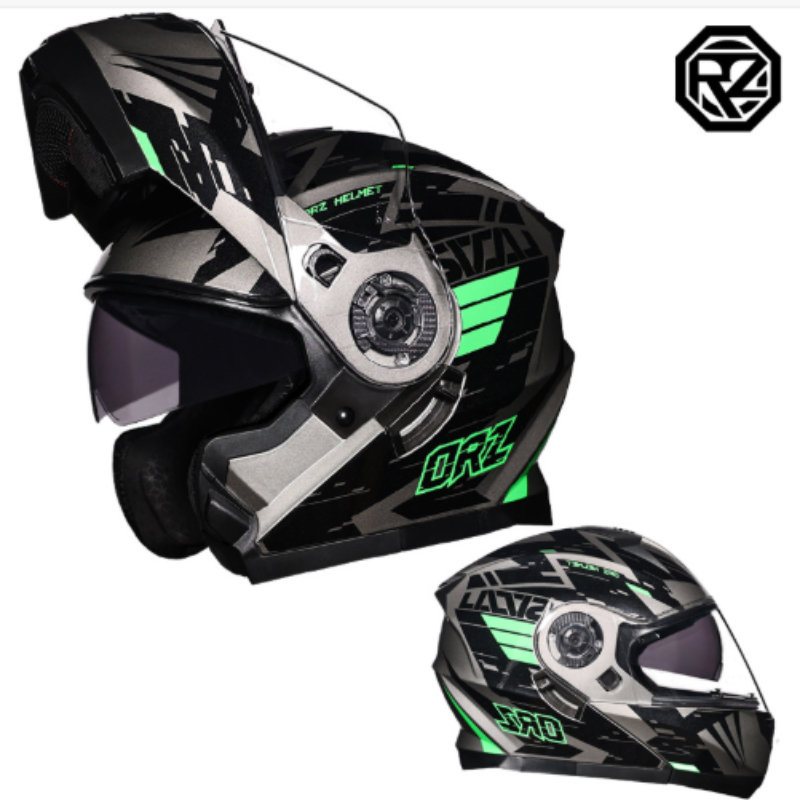 خوذة دراجة نارية مزدوجة الوجه  - مراجعة Dual Visor Motorcycle Racing Helmet وسعره