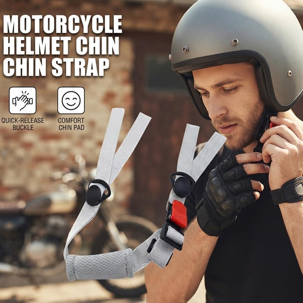 حزام ذقن عالمي لخوذة الدراجات  - مراجعة Quick Release Buckle Motorcycle Helmet وسعره