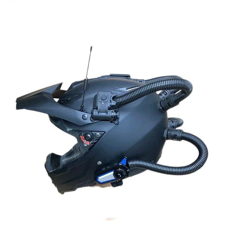 خوذة الرجعية دراجة نارية على ا - مراجعة Full Face Motorcycle Helmet With Bluetooth وسعره