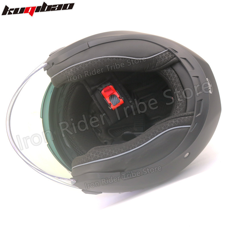خوذة دراجة نارية كوكيباو بعدست - مراجعة Modular Flip Up Motorcycle Helmet Dot Approved وسعره